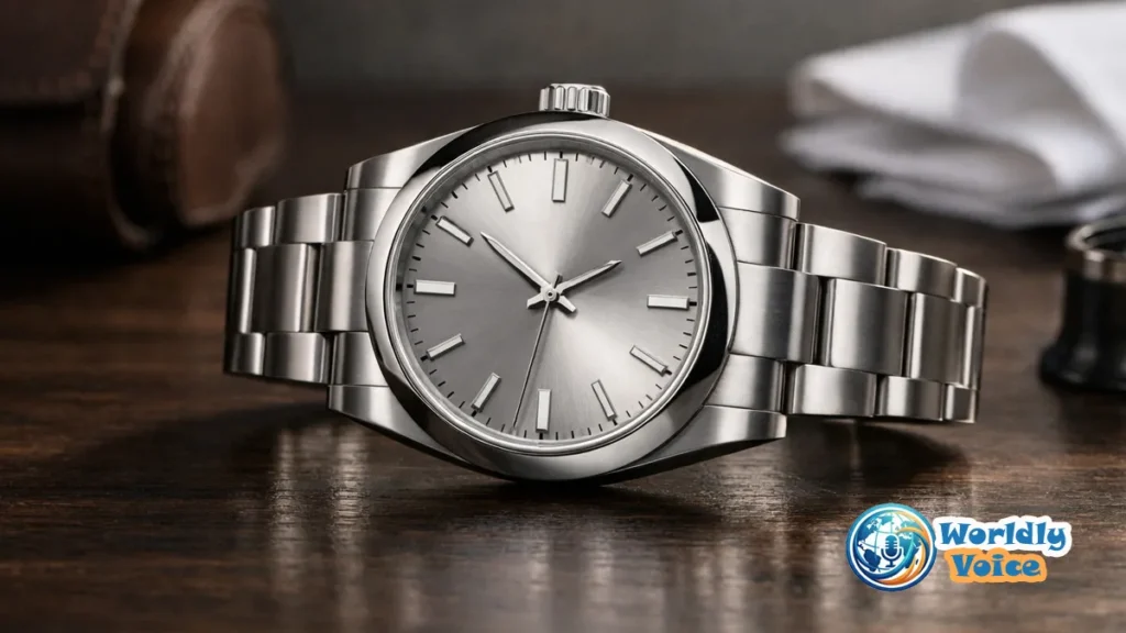 What Is a Plain Jane Watch? Meaning, Pricing & Styles Explained Factory-original plain jane luxury watch on a dark surface with minimalist styling