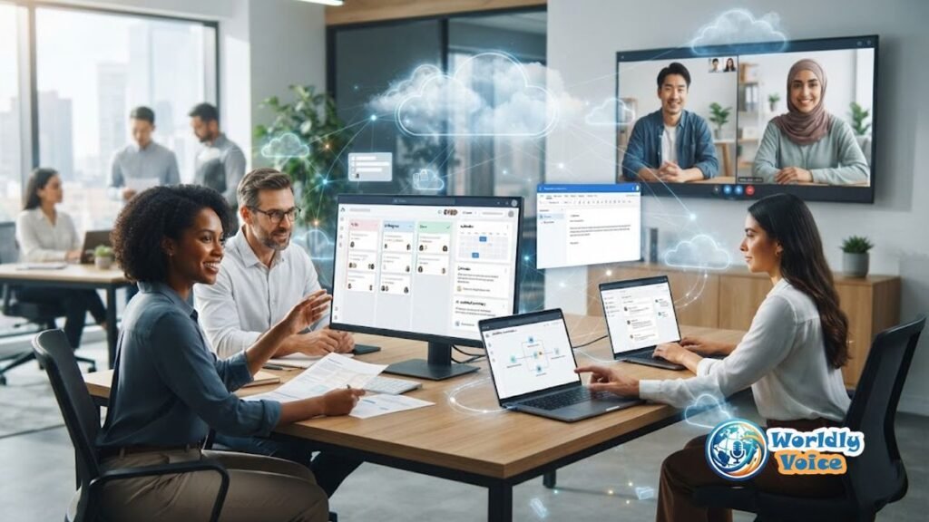 Cloud based productivity apps for team collaboration and workflow management
