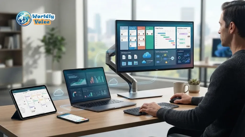 Cloud Based Productivity Apps: Features, Benefits, and Best Tools for Efficient Workflows Cloud-based productivity apps connecting documents, tasks, projects, and team collaboration