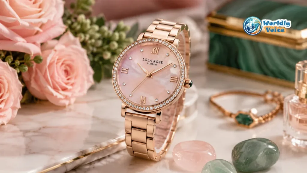 Lola Rose women's watch with elegant rose-gold design and gemstone-inspired details