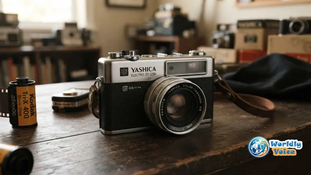 Yashica Electro 35 GSN vintage 35mm rangefinder camera with 45mm f/1.7 lens